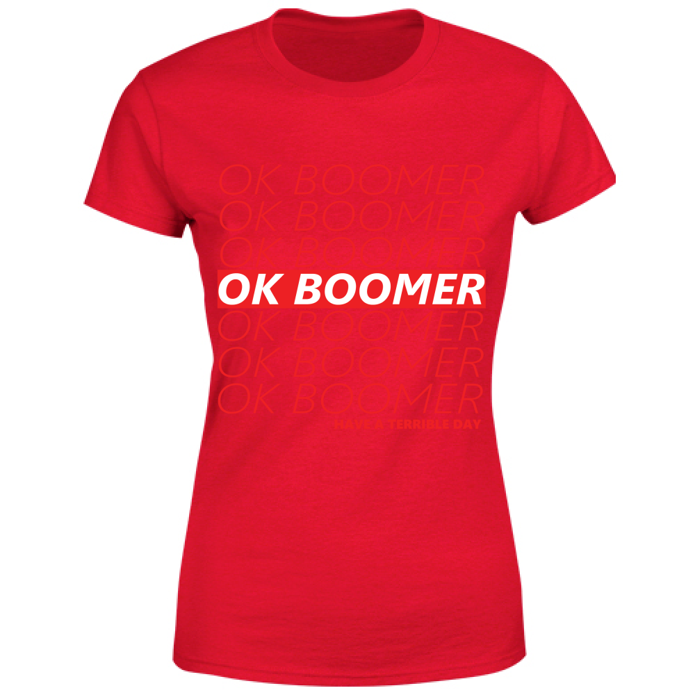 T-Shirt Donna Ok Boomer Maglietta