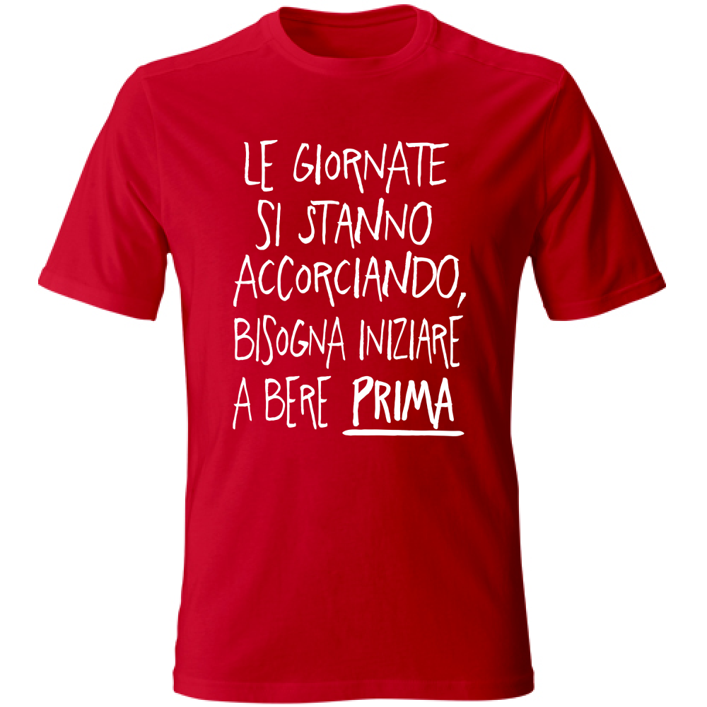 T-Shirt Unisex Giornate corte - Scritte Divertenti