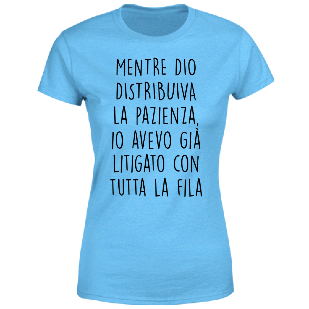 T-Shirt Donna La pazienza - Scritte Divertenti - Chiara