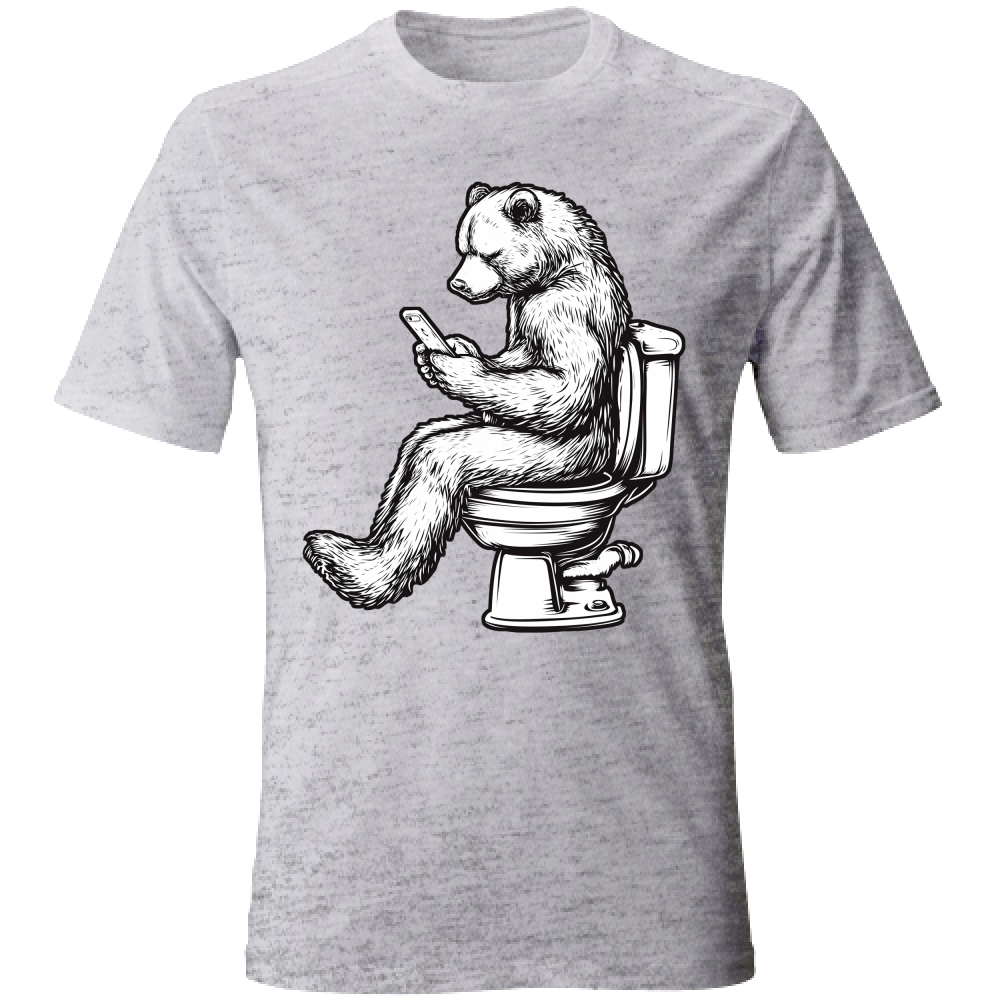 T-Shirt Unisex Orso sul Wc