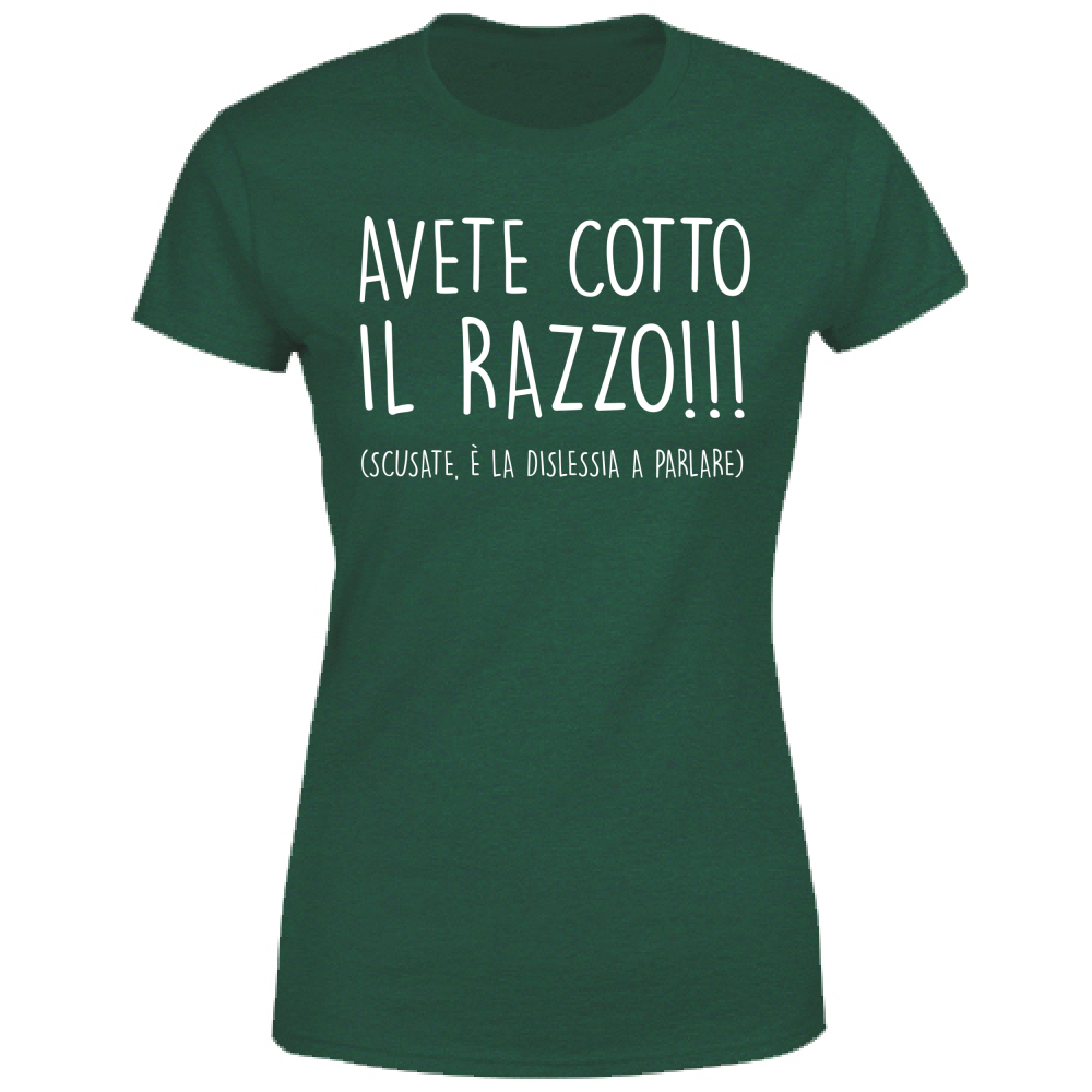 T-Shirt Donna Cotto il razzo - Scritte Divertenti