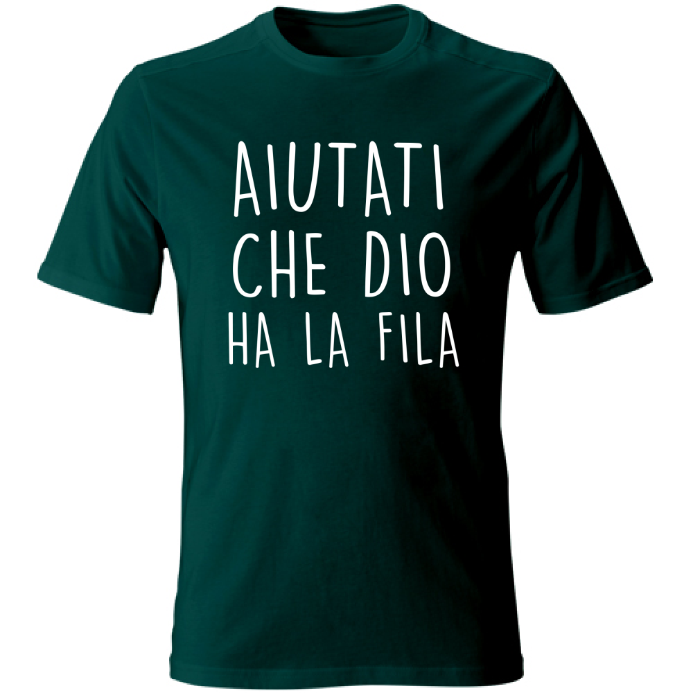 T-Shirt Unisex Aiutati - Scritte Divertenti