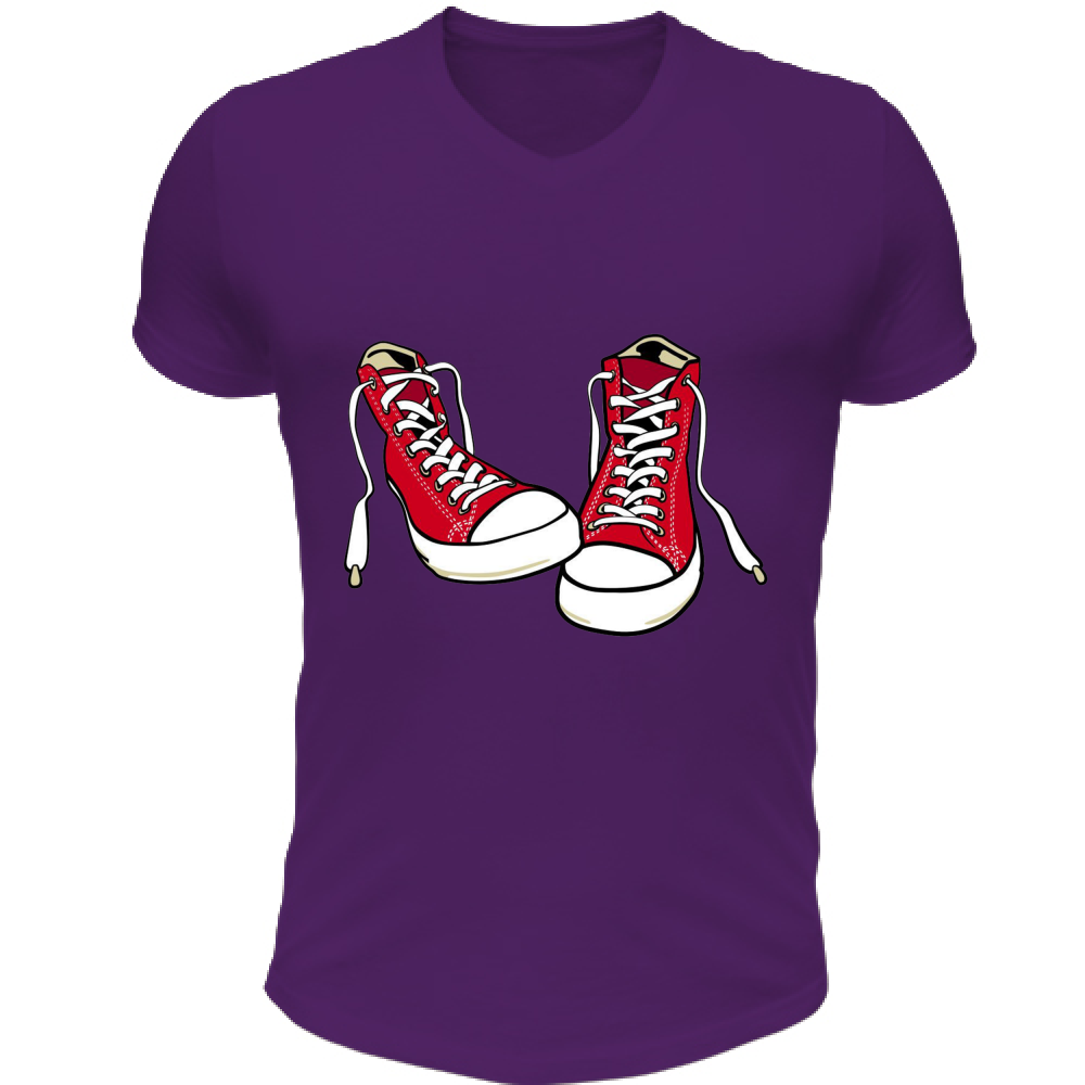 T-Shirt Unisex Scollo V Sneaker All