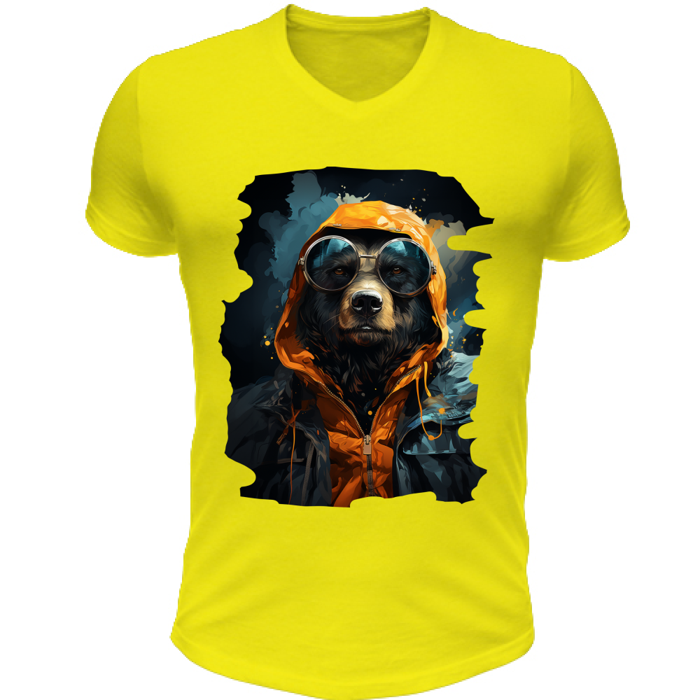 T-Shirt Unisex Scollo V Bear from Miami