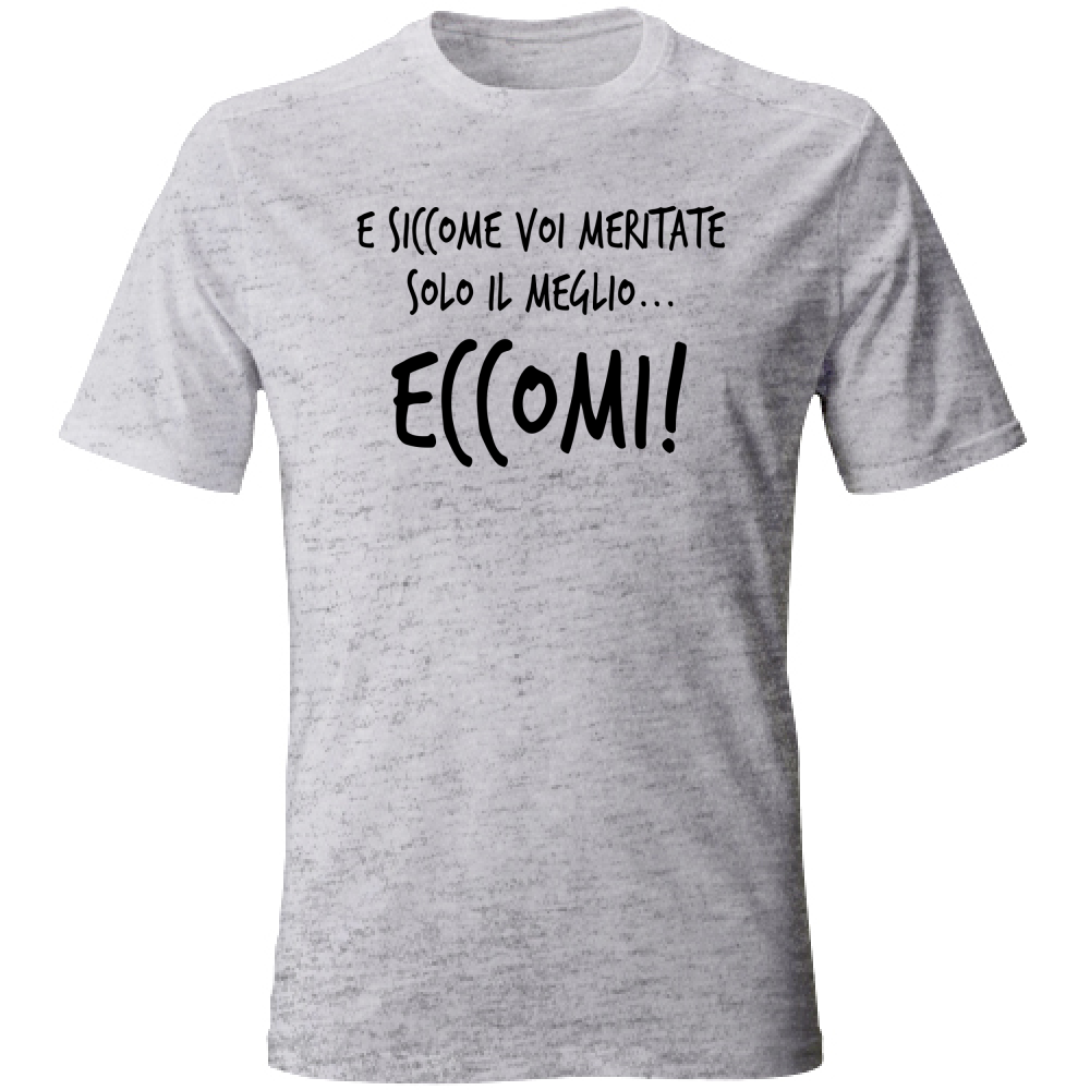 T-Shirt Unisex Solo il  meglio - Scritte Divertenti - Chiara