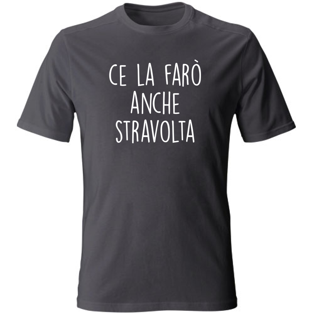 T-Shirt Unisex Large Stravolta - Scritte Divertenti