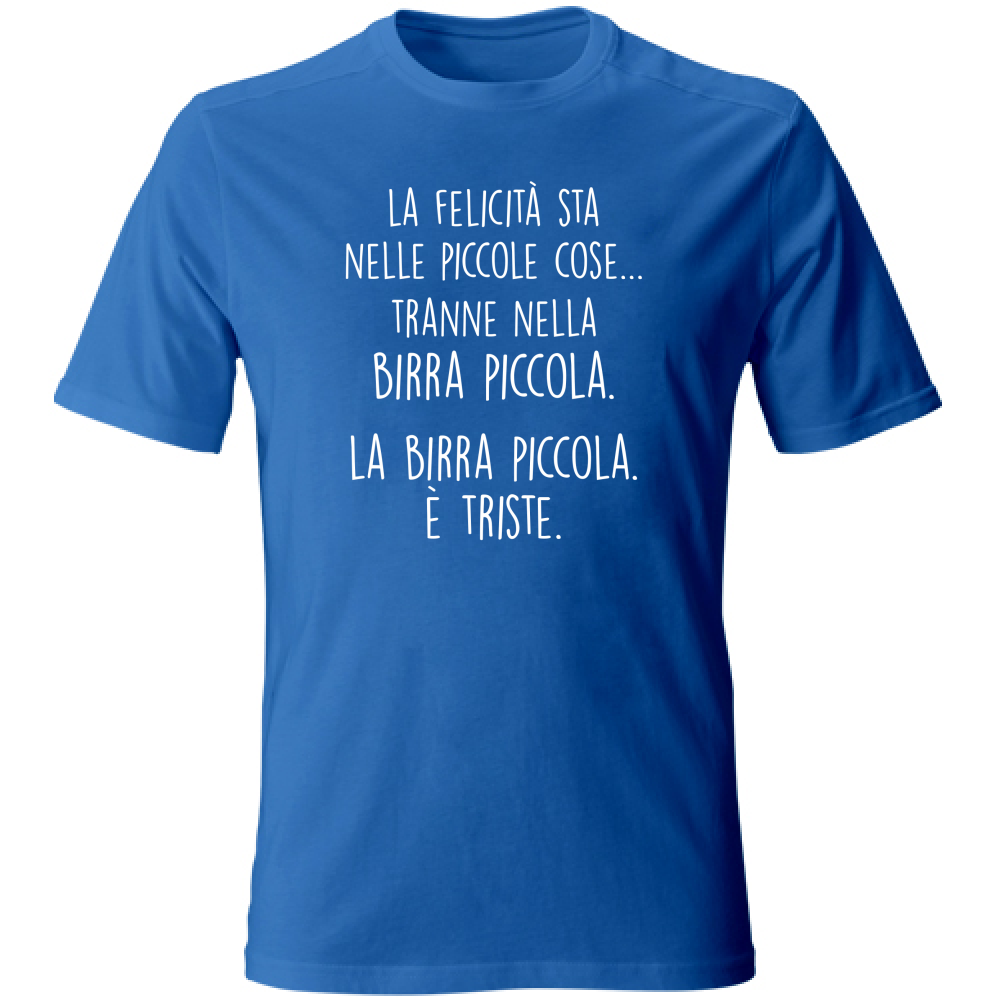 T-Shirt Unisex Large Nelle piccole cose - Scritte Divertenti