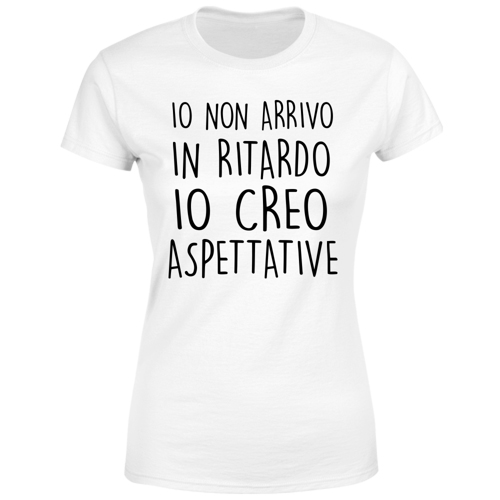 T-Shirt Donna Ritardo - Scritte Divertenti - Chiara