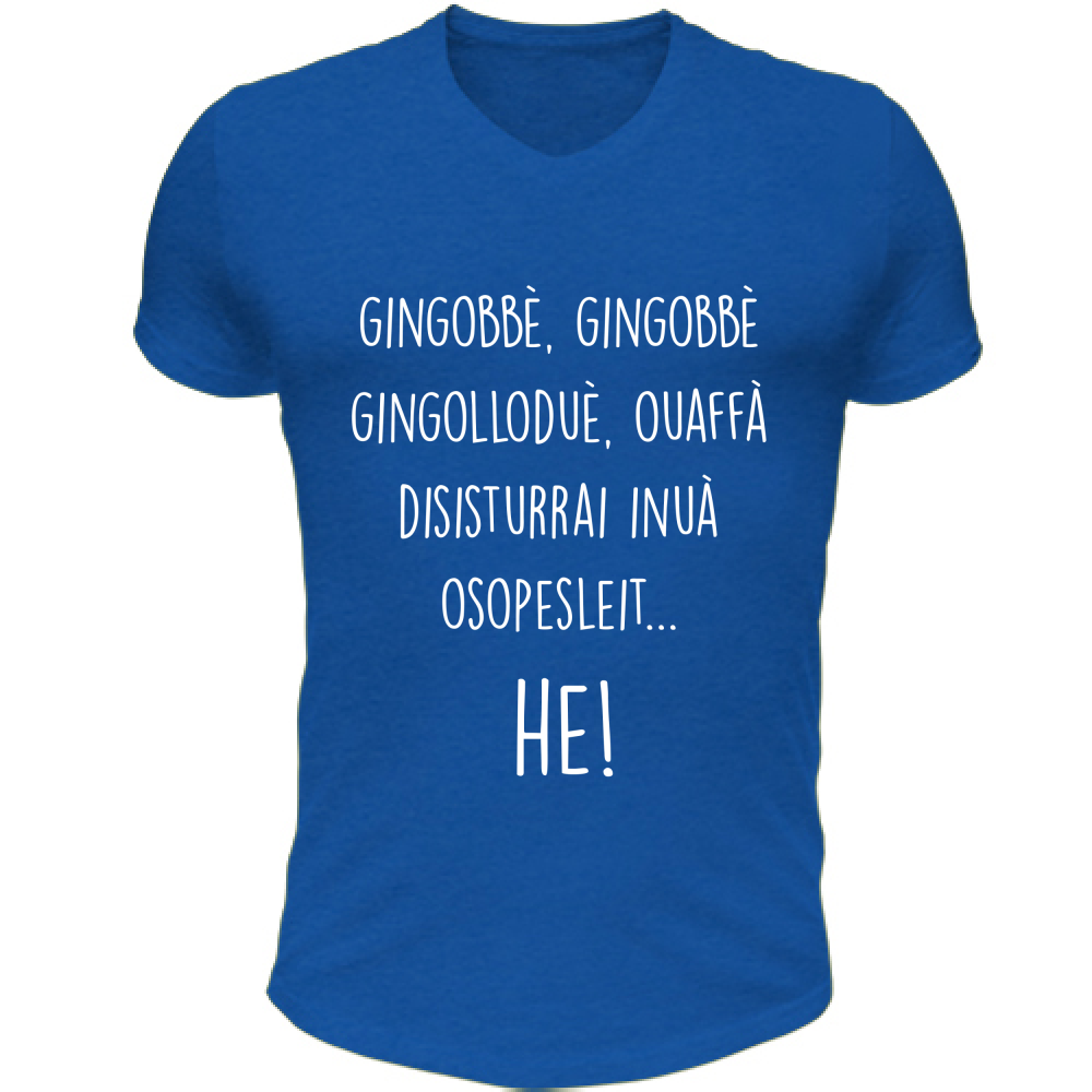 T-Shirt Unisex Scollo V Maglietta Gingobbè t-shirt Natale