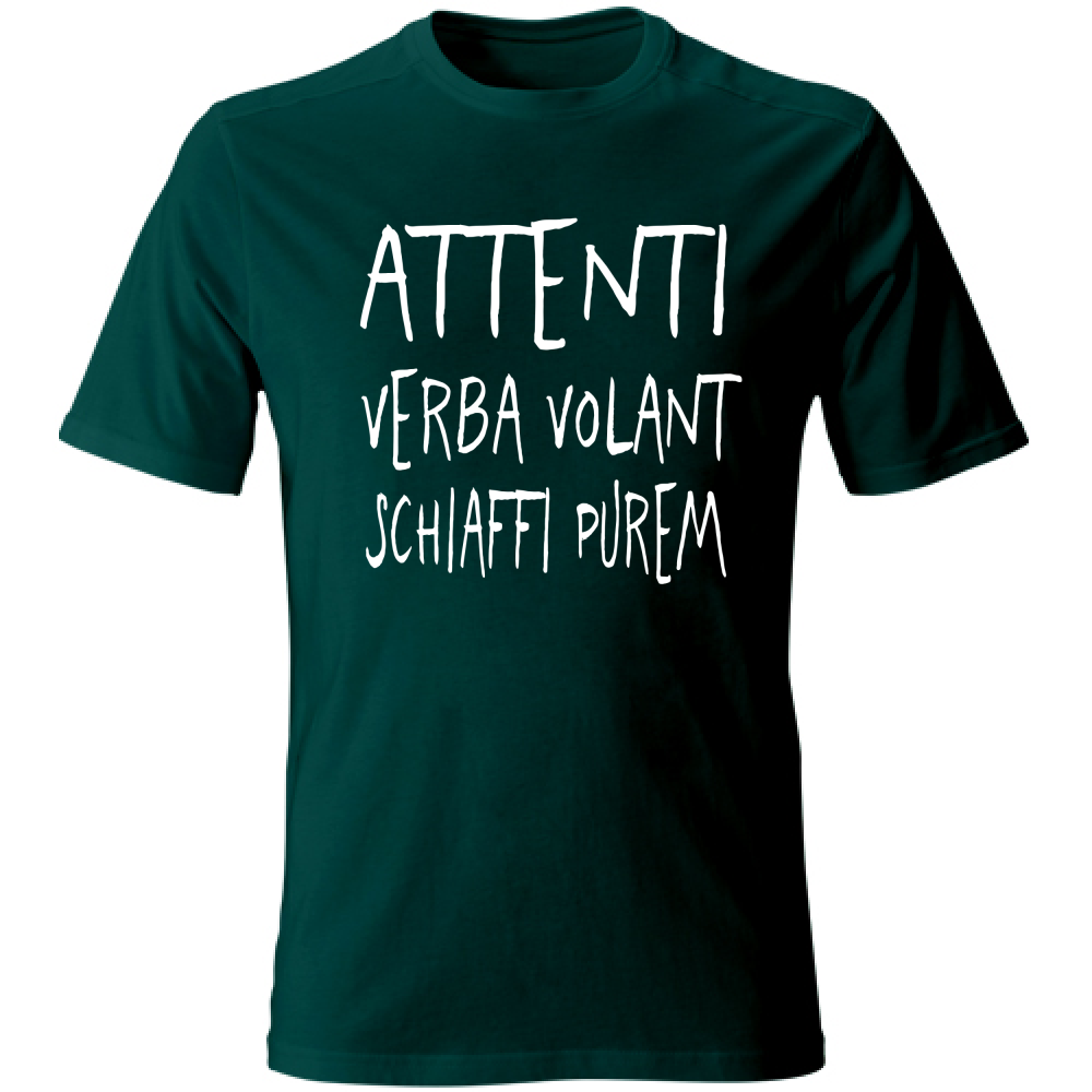 T-Shirt Unisex Verba volant - Scritte Divertenti