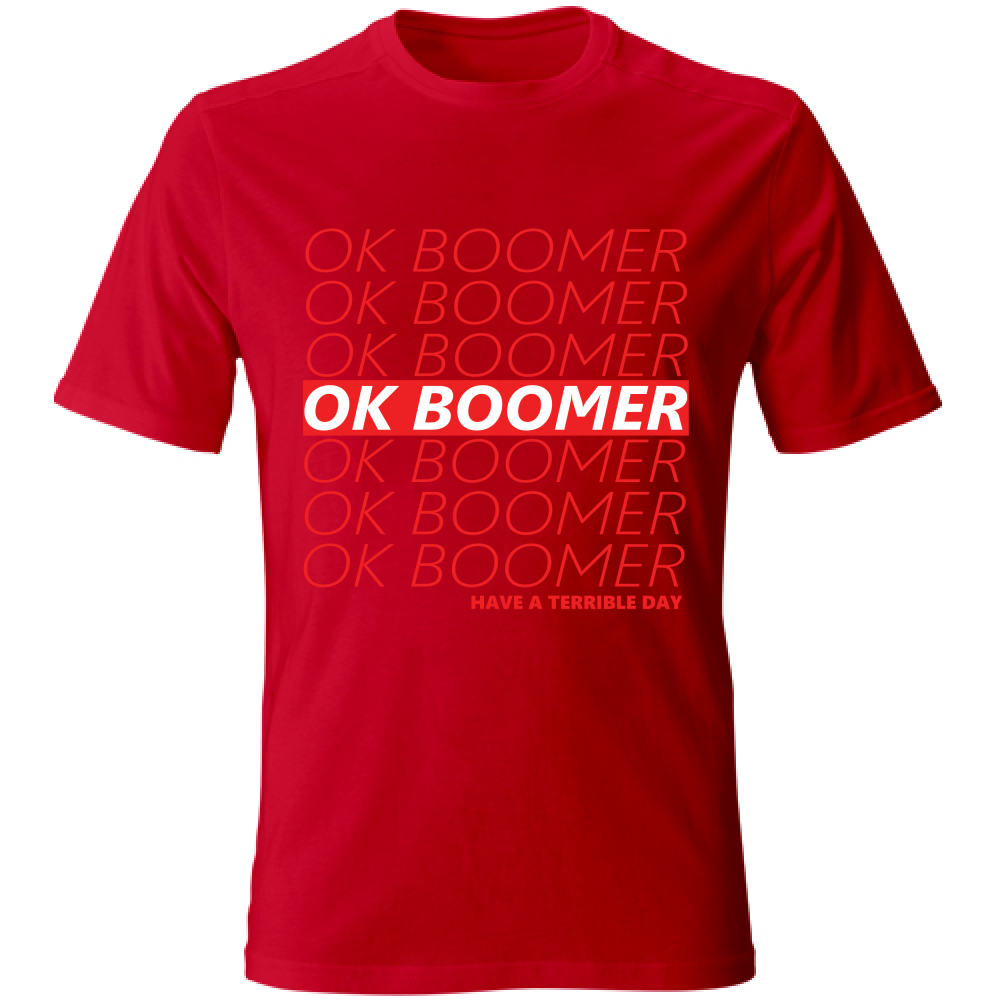 T-Shirt Unisex Ok Boomer Maglietta