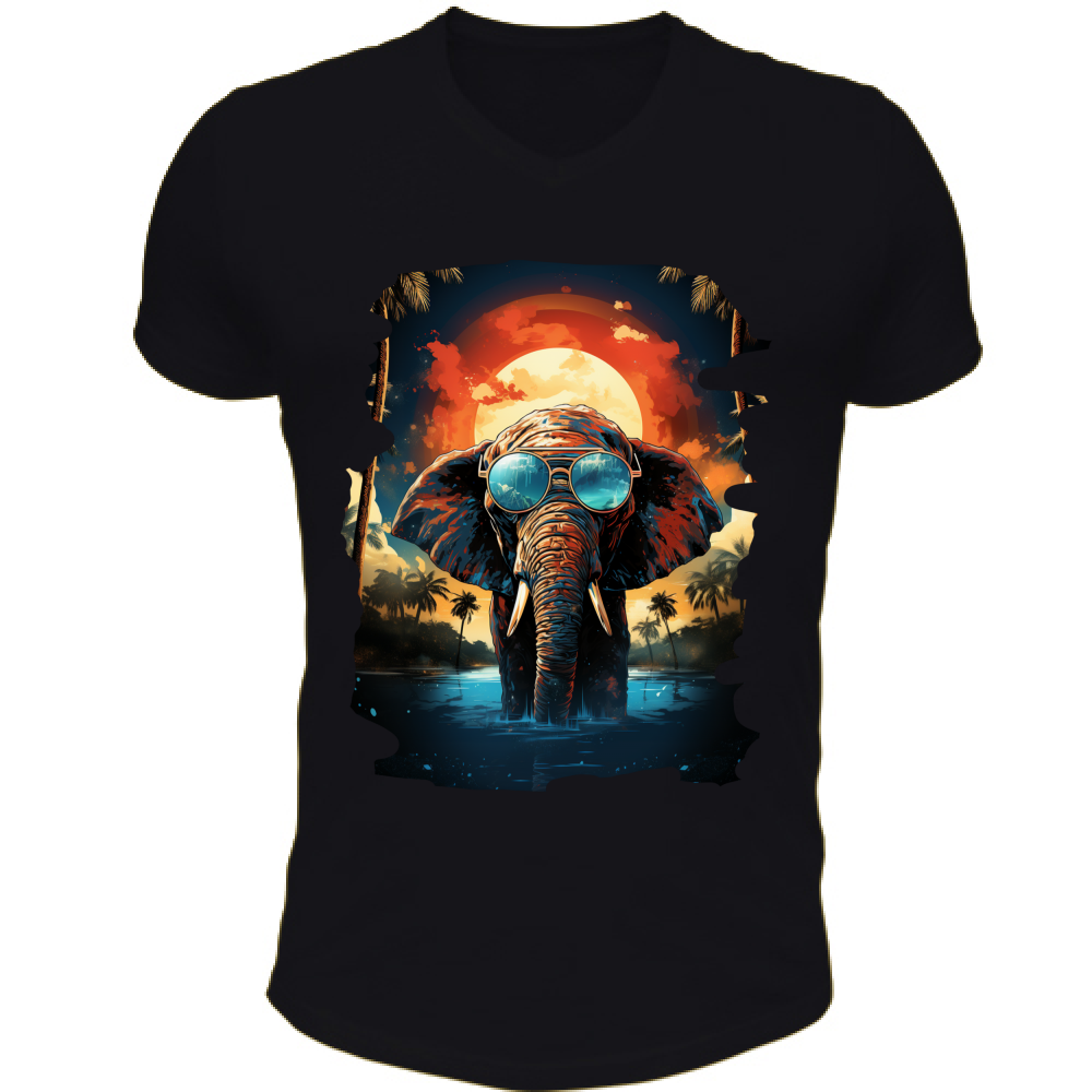 T-Shirt Unisex Scollo V Elephant from Miami