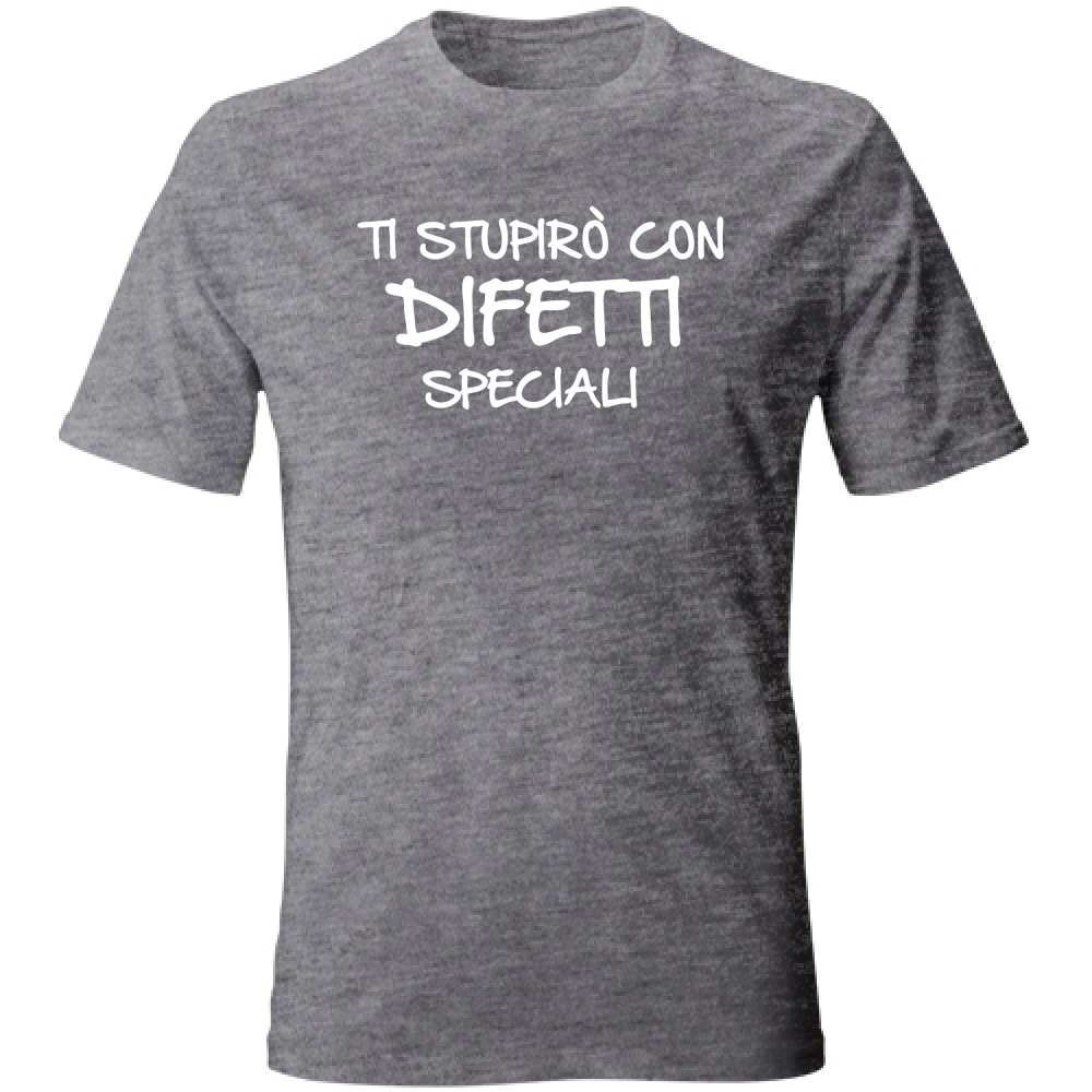 T-Shirt Unisex Difetti speciali - Scritte Divertenti