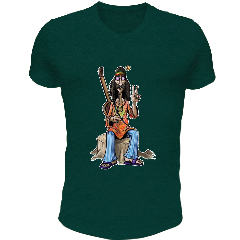 T-Shirt Unisex Scollo V Hippie