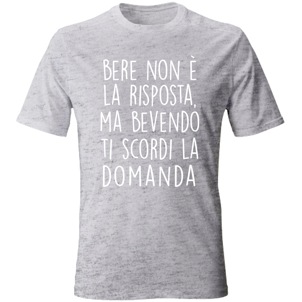 T-Shirt Unisex La risposta - Scritte Divertenti