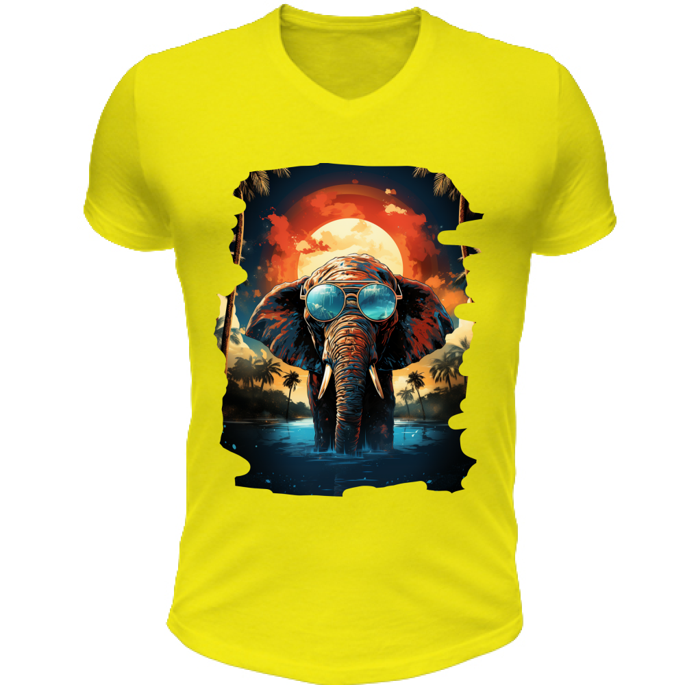 T-Shirt Unisex Scollo V Elephant from Miami