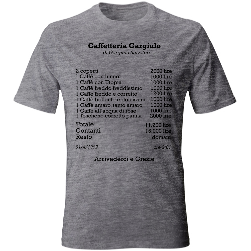 T-Shirt Unisex Caffetteria Gargiulo