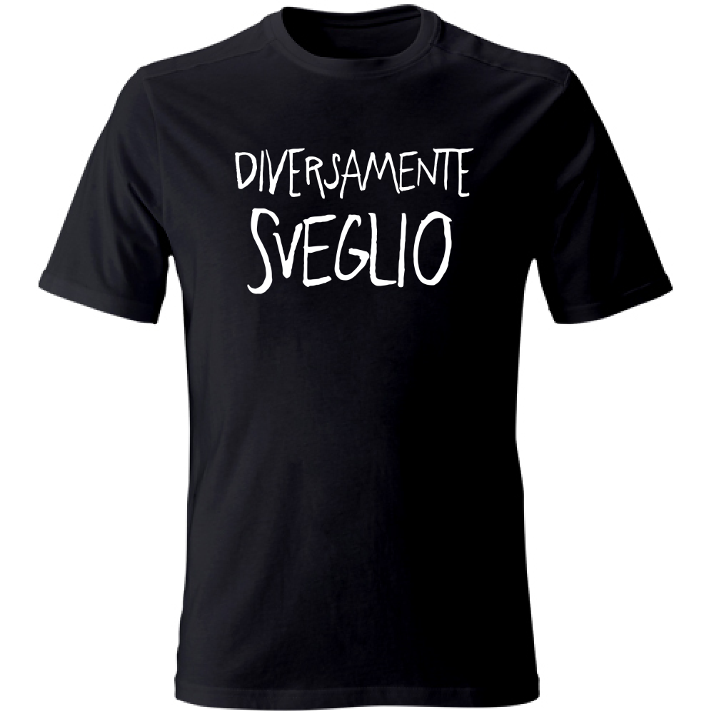 T-Shirt Unisex Diversamente sveglio - Scritte Divertenti