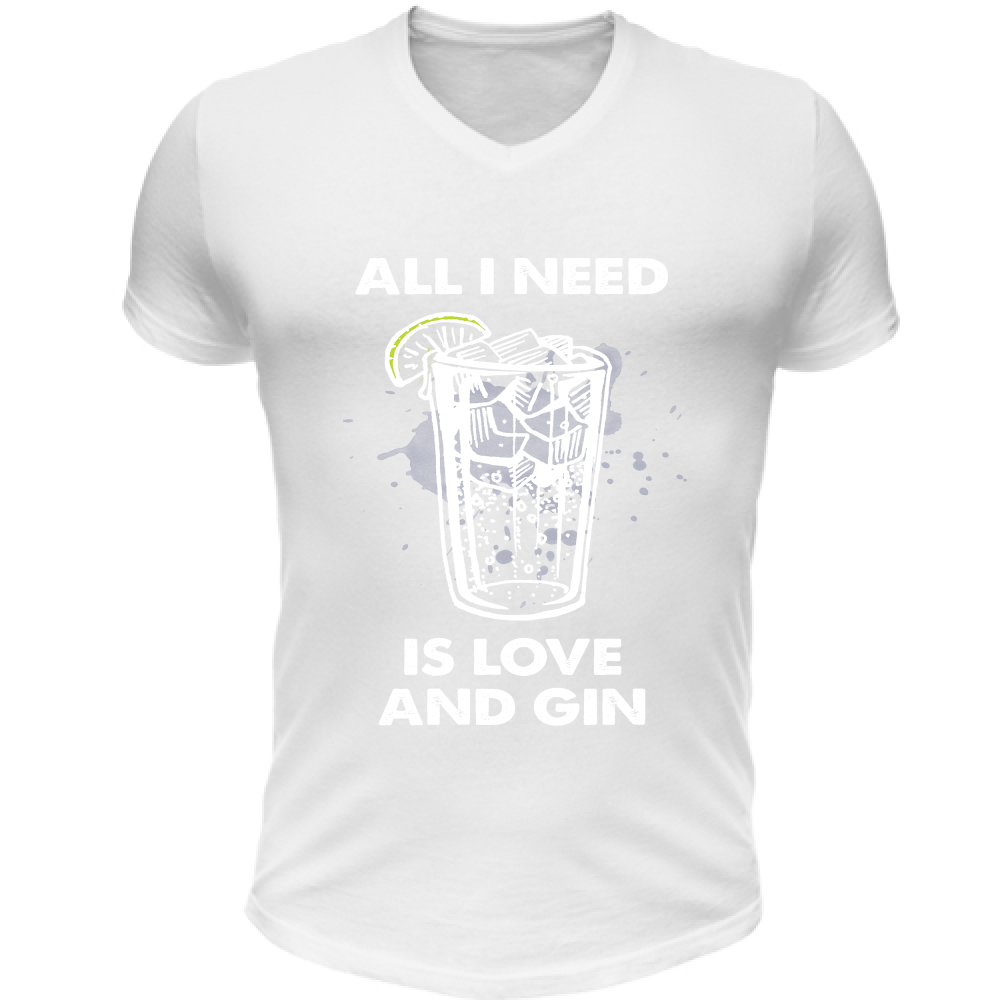 T-Shirt Unisex Scollo V All i need