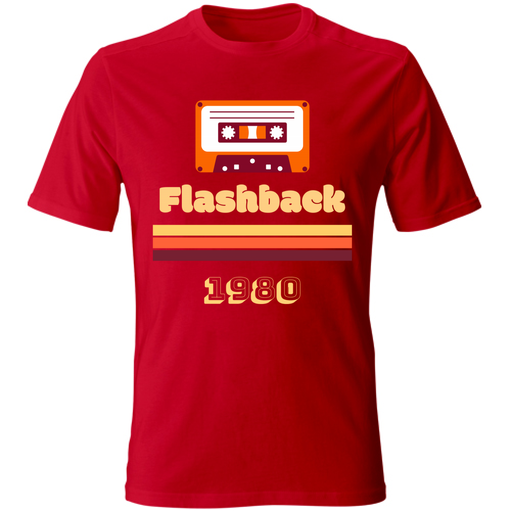 T-Shirt Unisex Flashback Retro - Personalizzabile