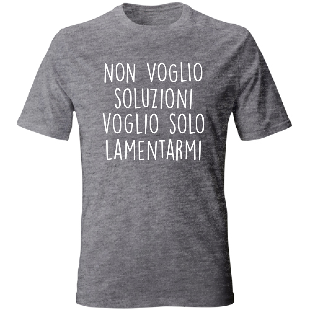 T-Shirt Unisex Soluzioni - Scritte Divertenti