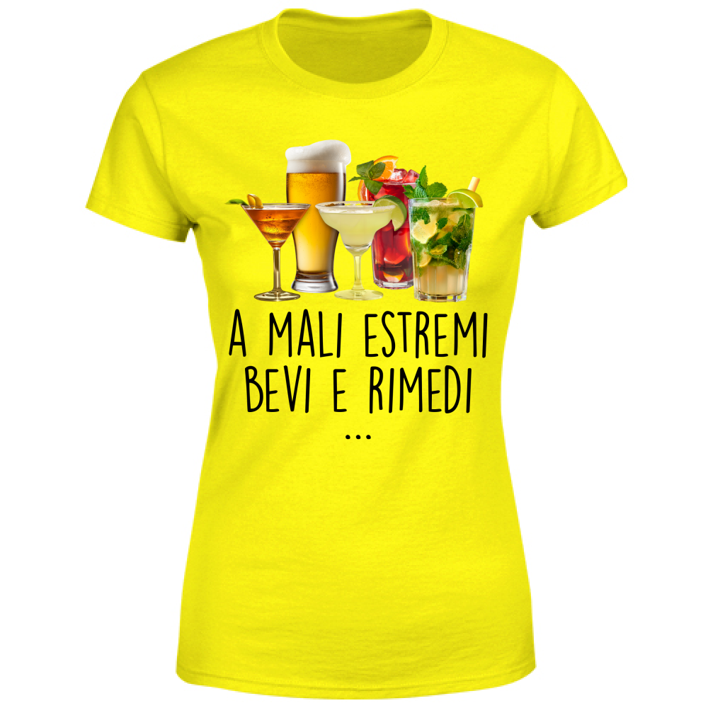 T-Shirt Donna A mali estremi - Scritte Divertenti - Chiara