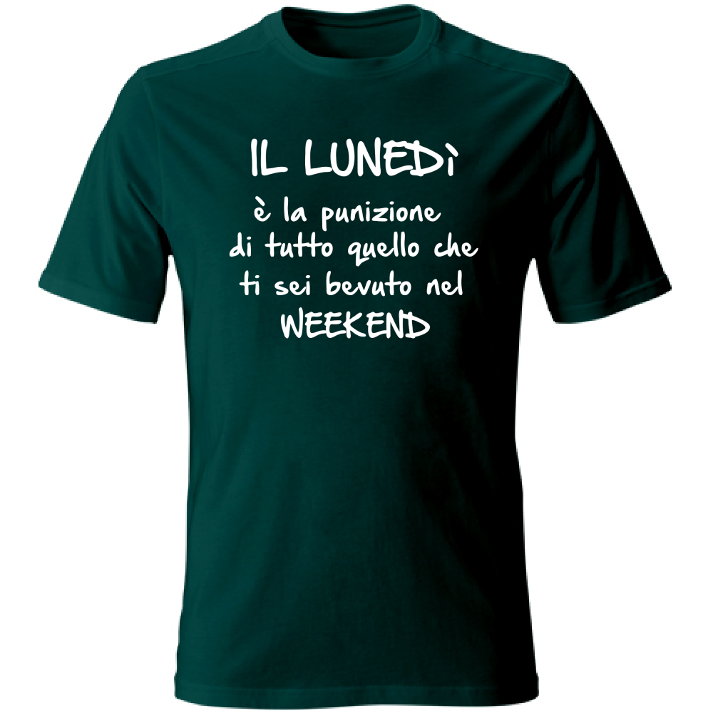 T-Shirt Unisex Il lunedì - Scritte Divertenti