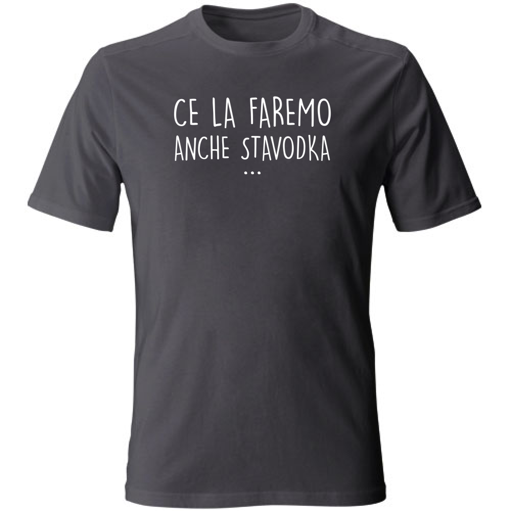 T-Shirt Unisex Large Ce la faremo - Scritte Divertenti