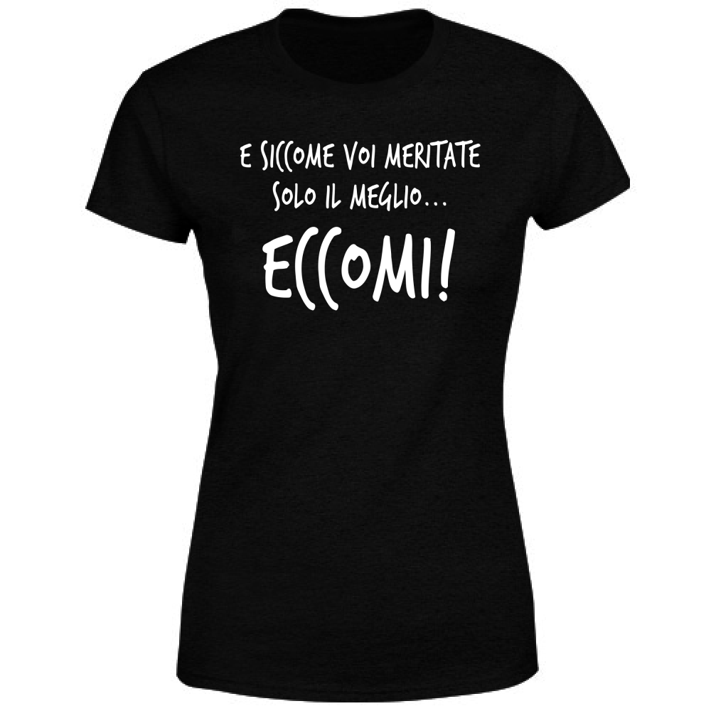 T-Shirt Donna Solo il meglio - Scritte Divertenti