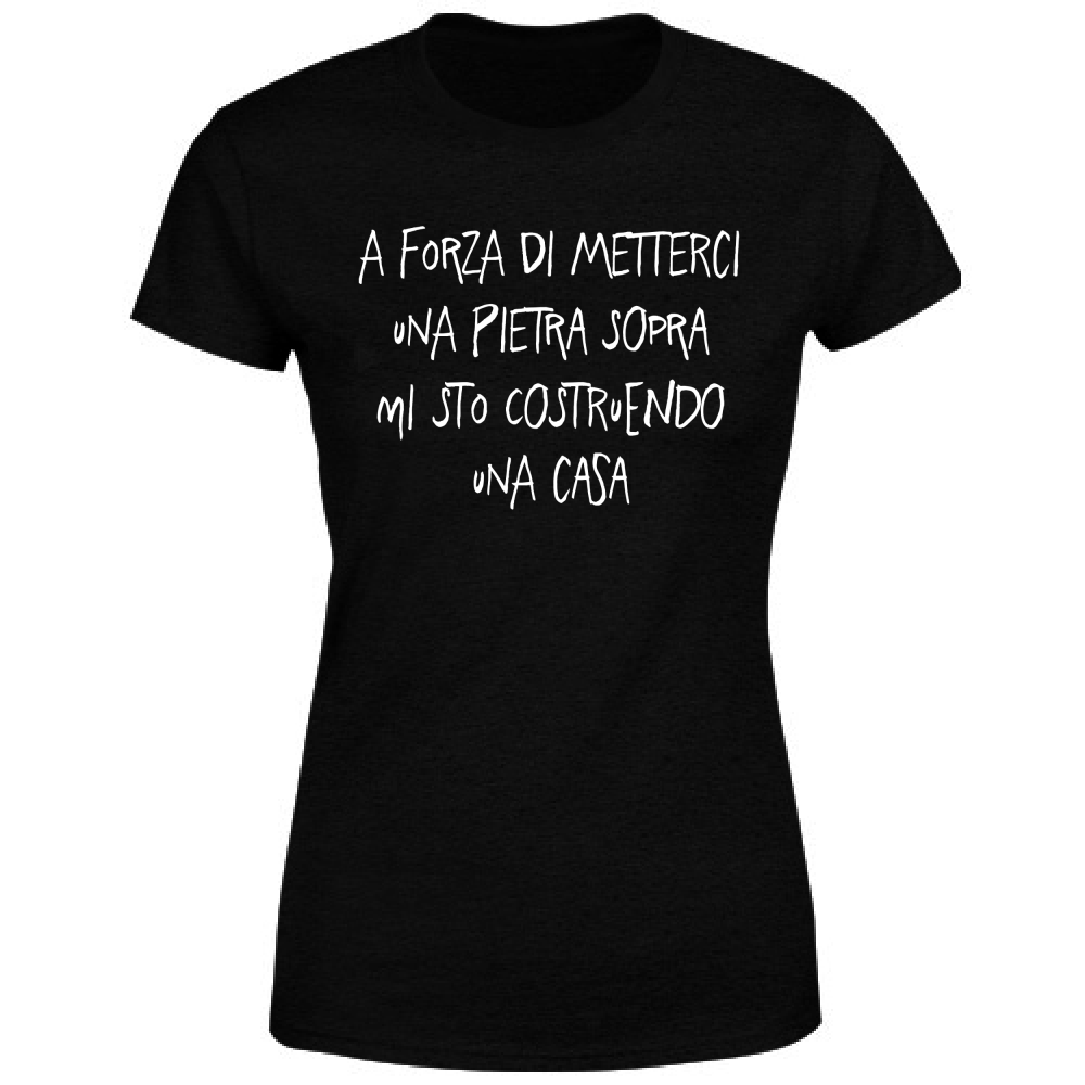 T-Shirt Donna Pietra sopra - Scritte Divertenti