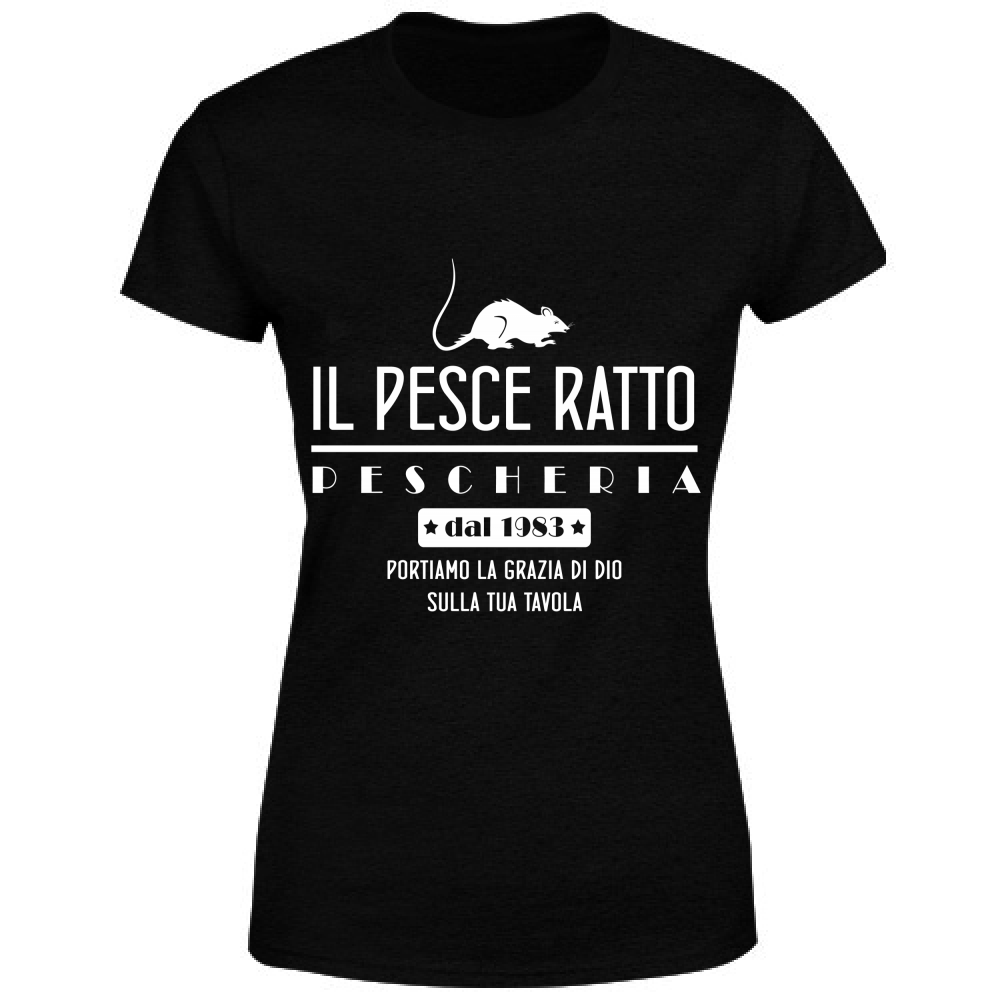 T-Shirt Donna Pescheria Il Pesce Ratto