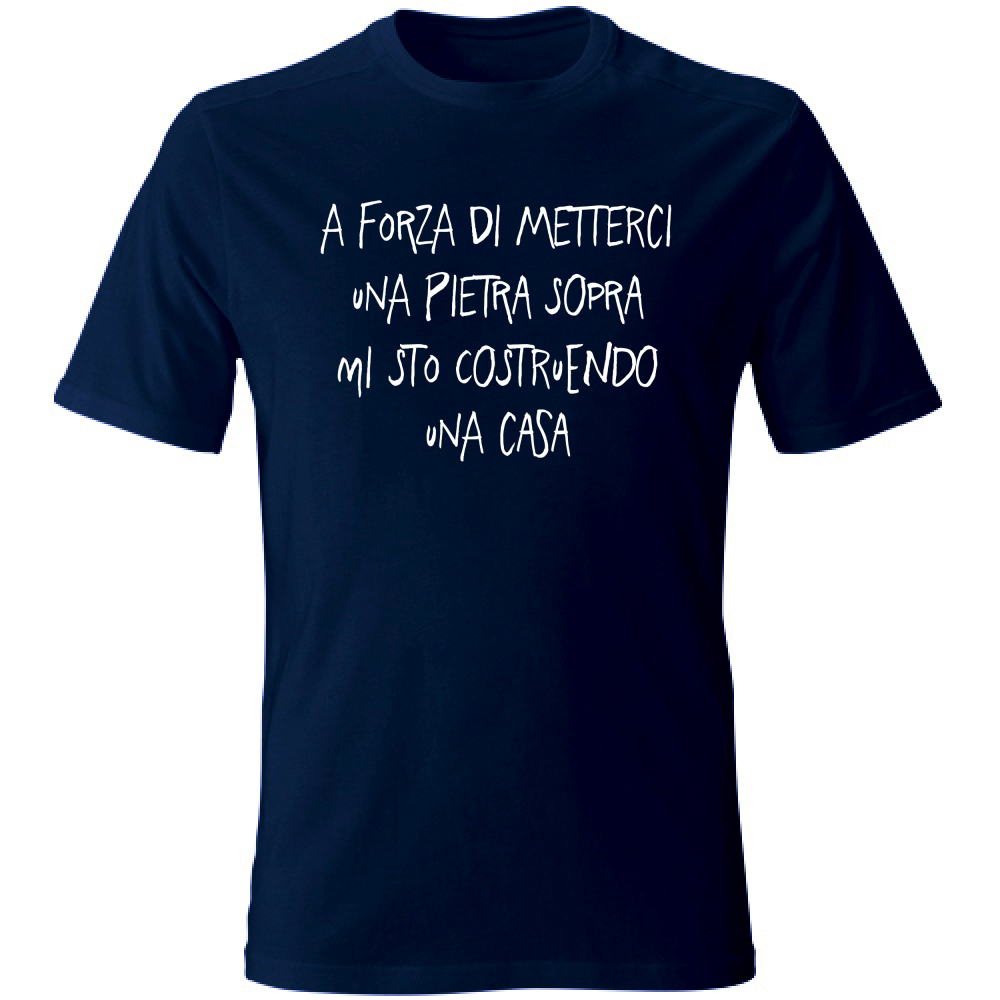 T-Shirt Unisex Pietra sopra - Scritte Divertenti