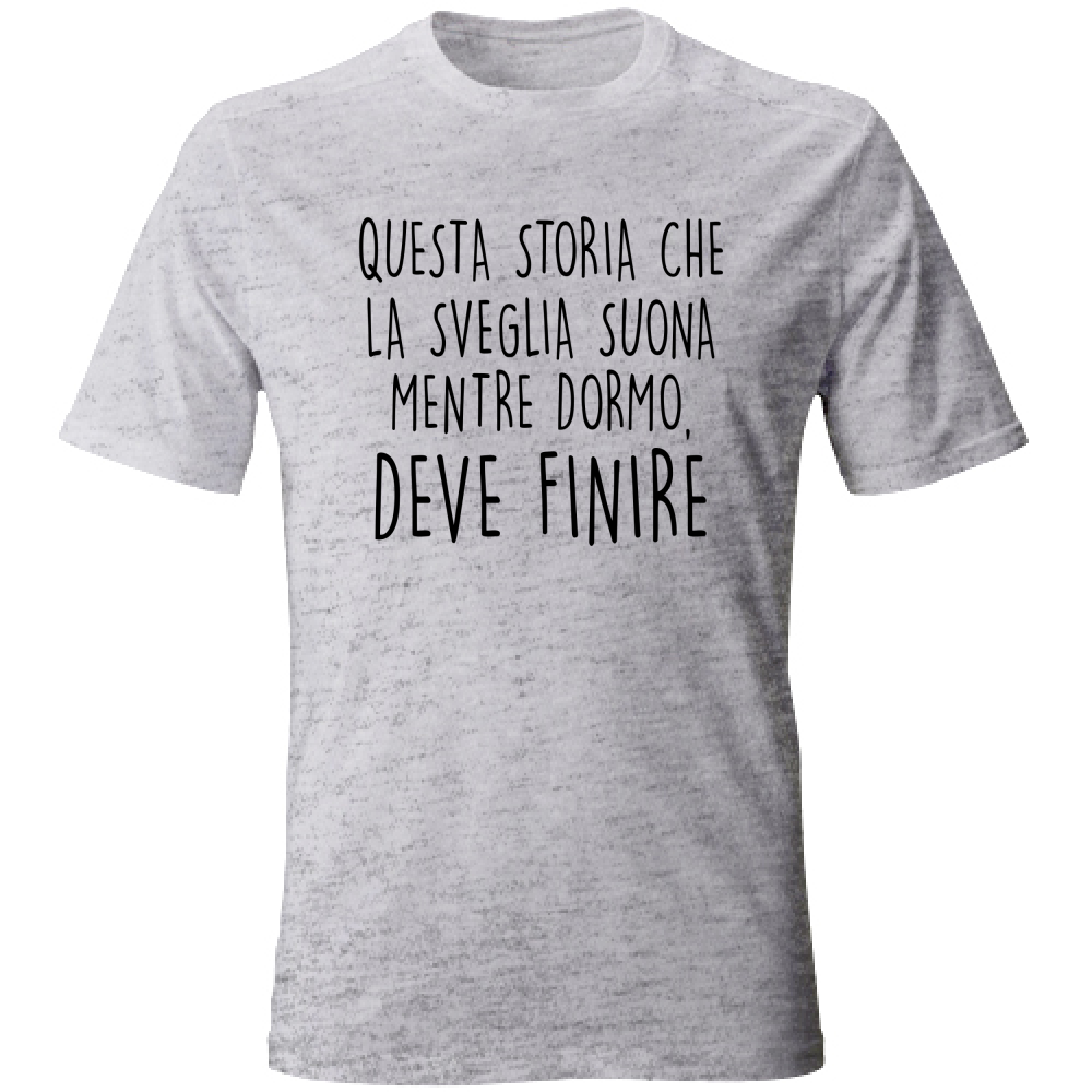 T-Shirt Unisex Mentre dormo - Scritte Divertenti - Chiara