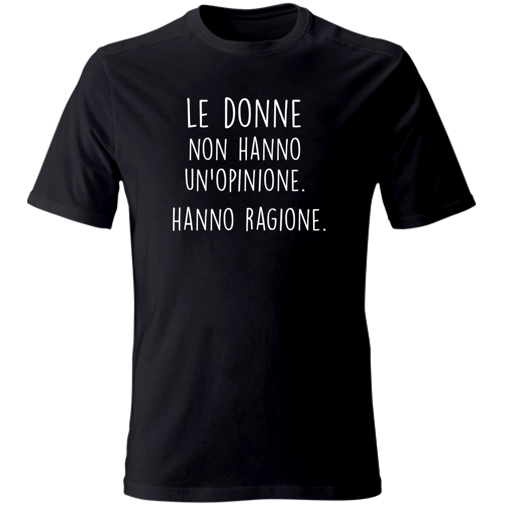 T-Shirt Unisex Large Ragione - Scritte Divertenti