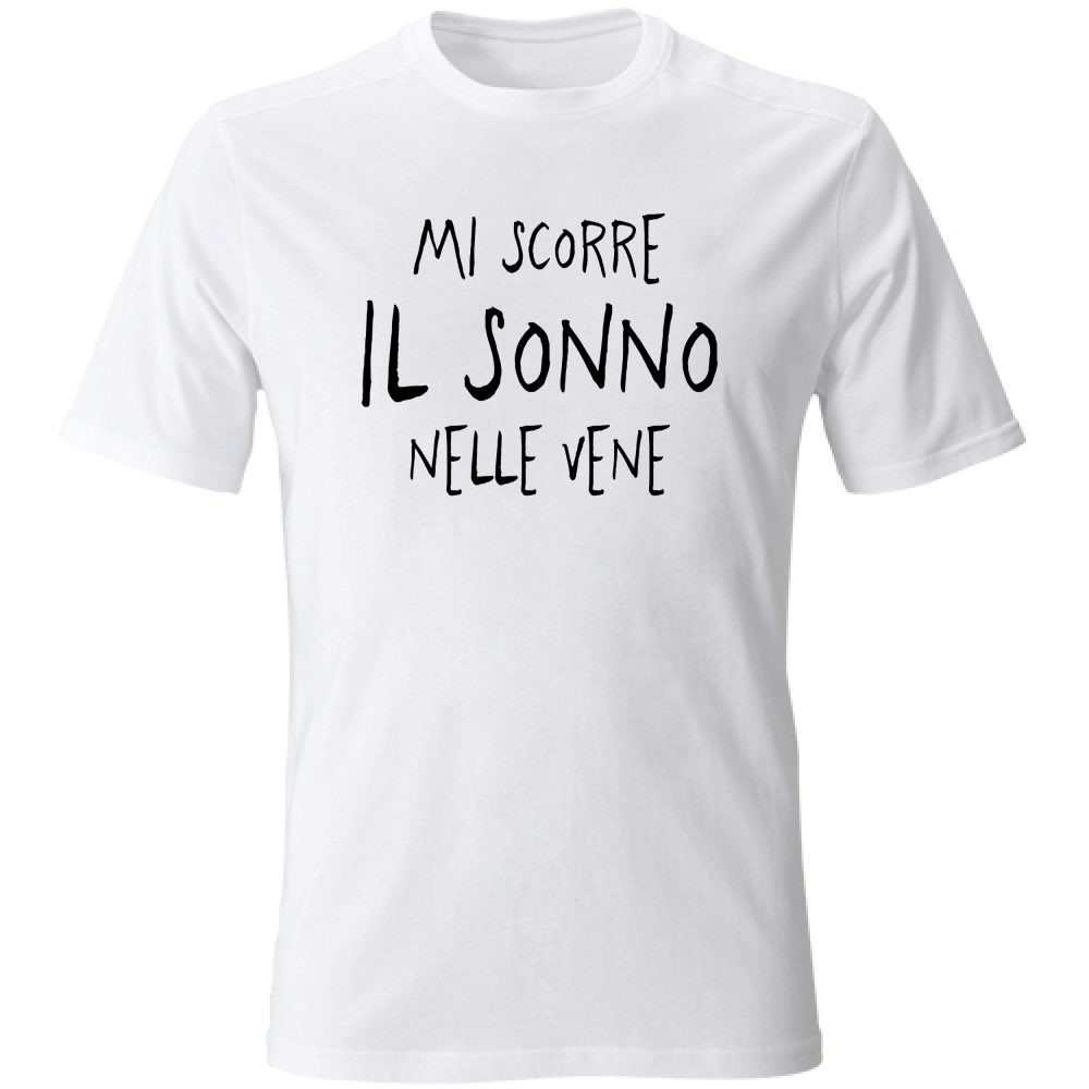 T-Shirt Unisex Nelle vene - Scritte Divertenti - Chiara