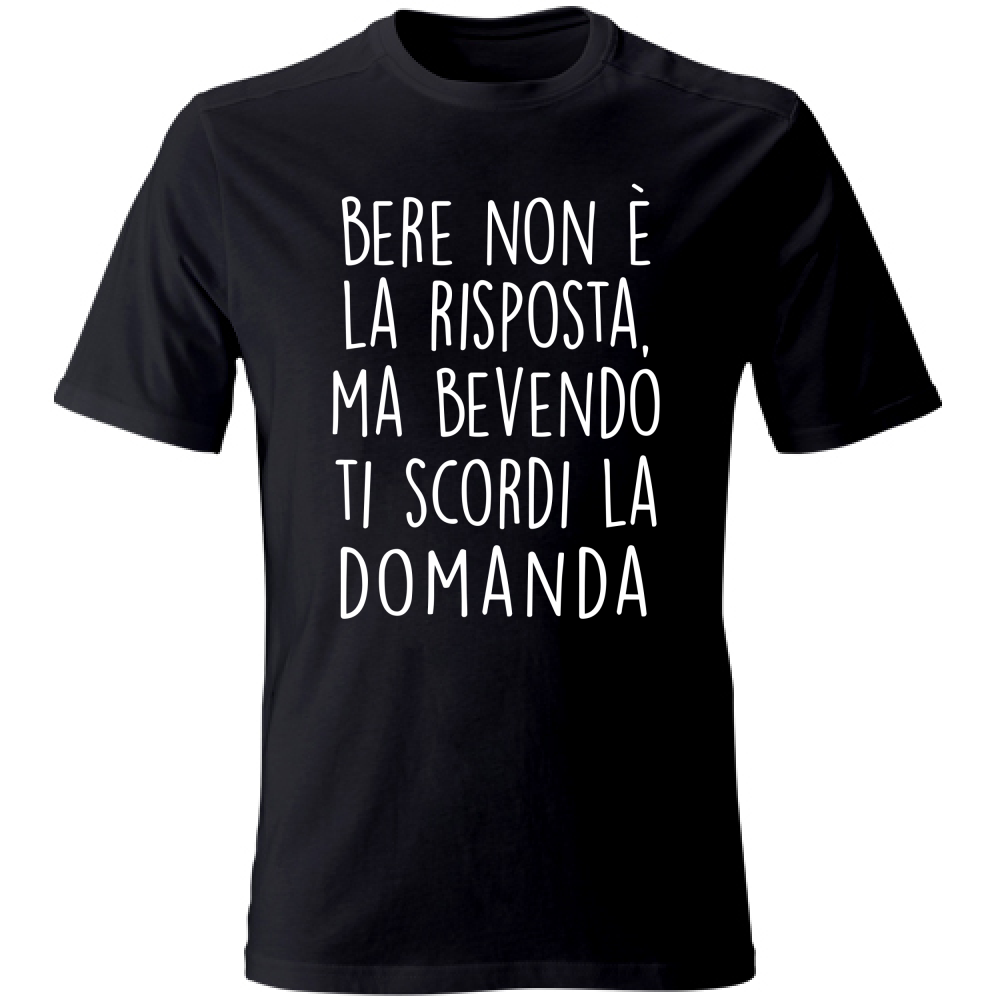 T-Shirt Unisex La risposta - Scritte Divertenti