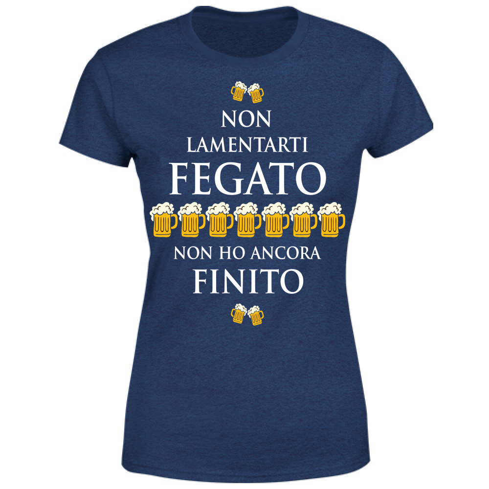 T-Shirt Donna Fegato - Scritte Divertenti