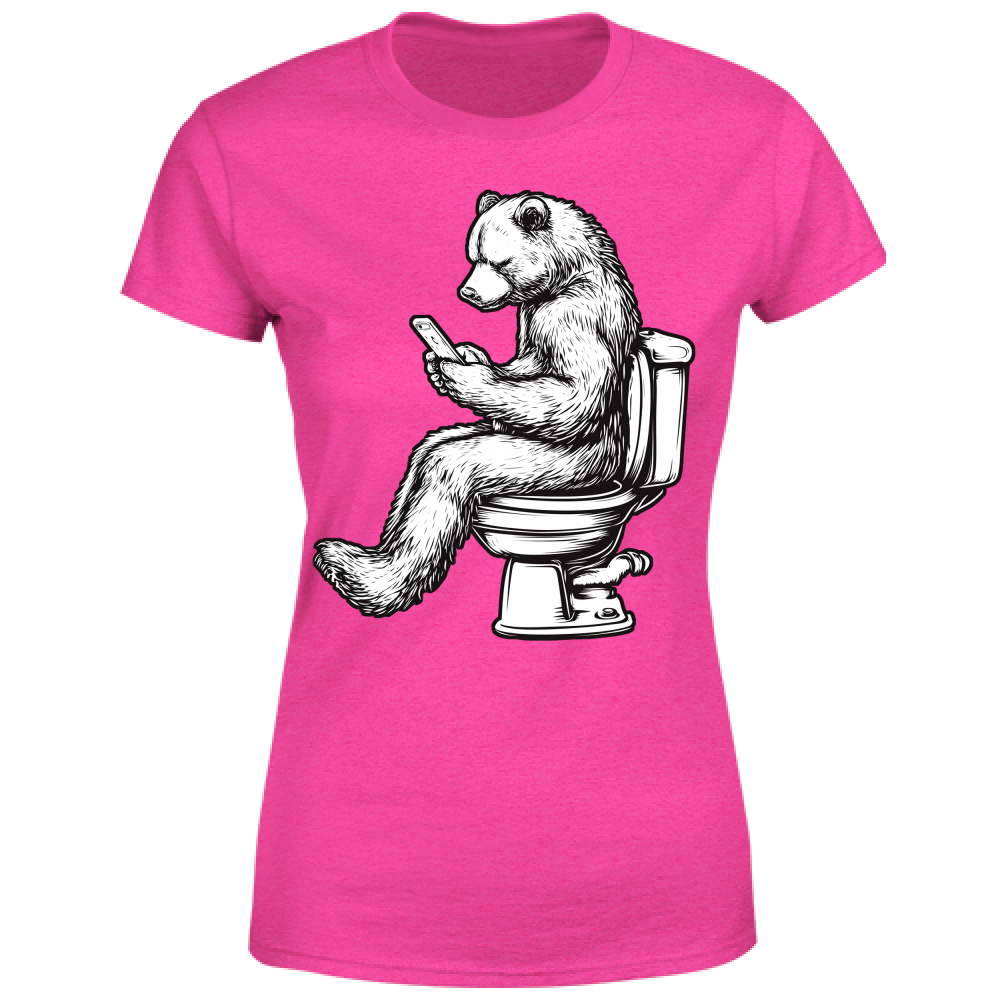 T-Shirt Donna Orso sul Wc