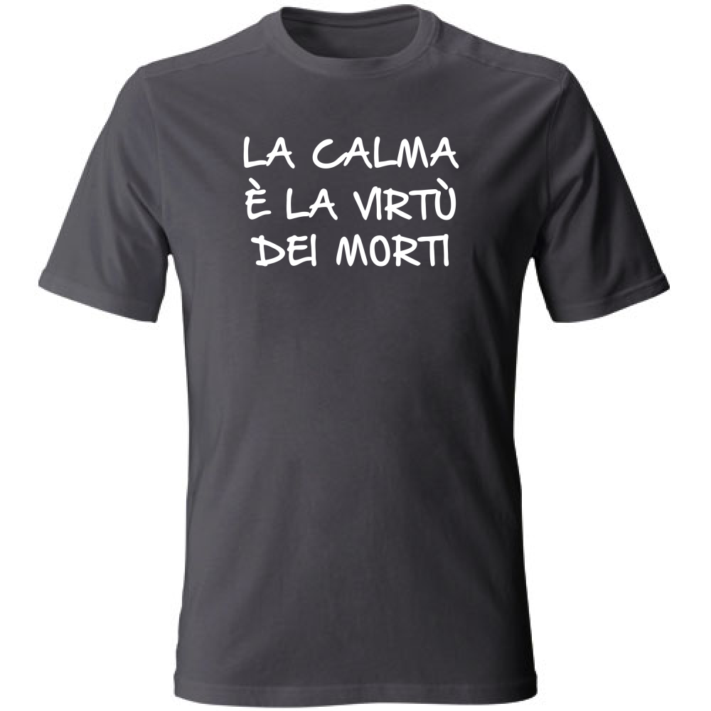 T-Shirt Unisex Large La calma - Scritte Divertenti