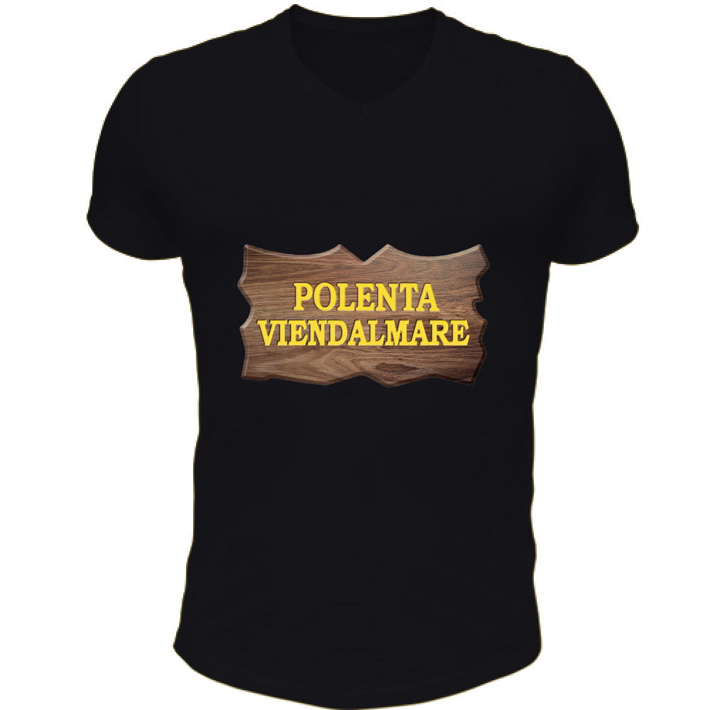 T-Shirt Unisex Scollo V Polenta Viendalmare