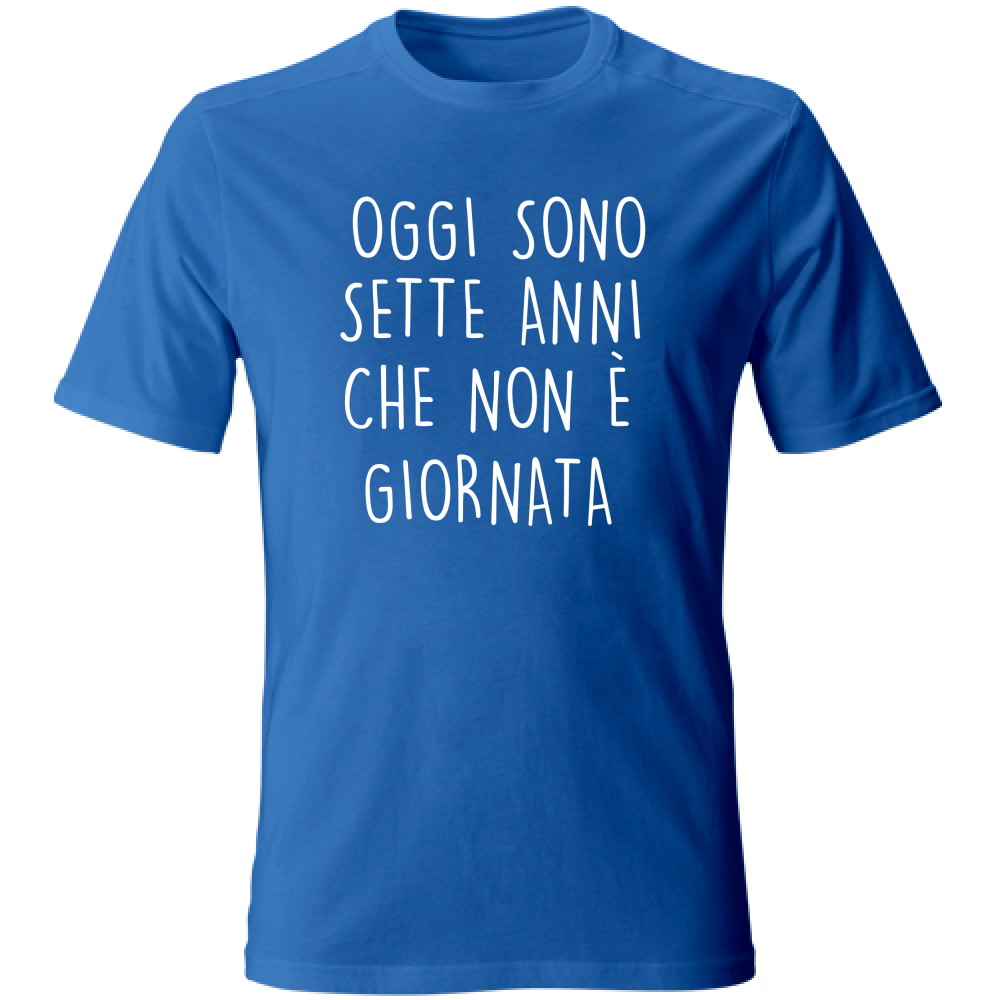 T-Shirt Unisex Large Non è giornata - Scritte Divertenti