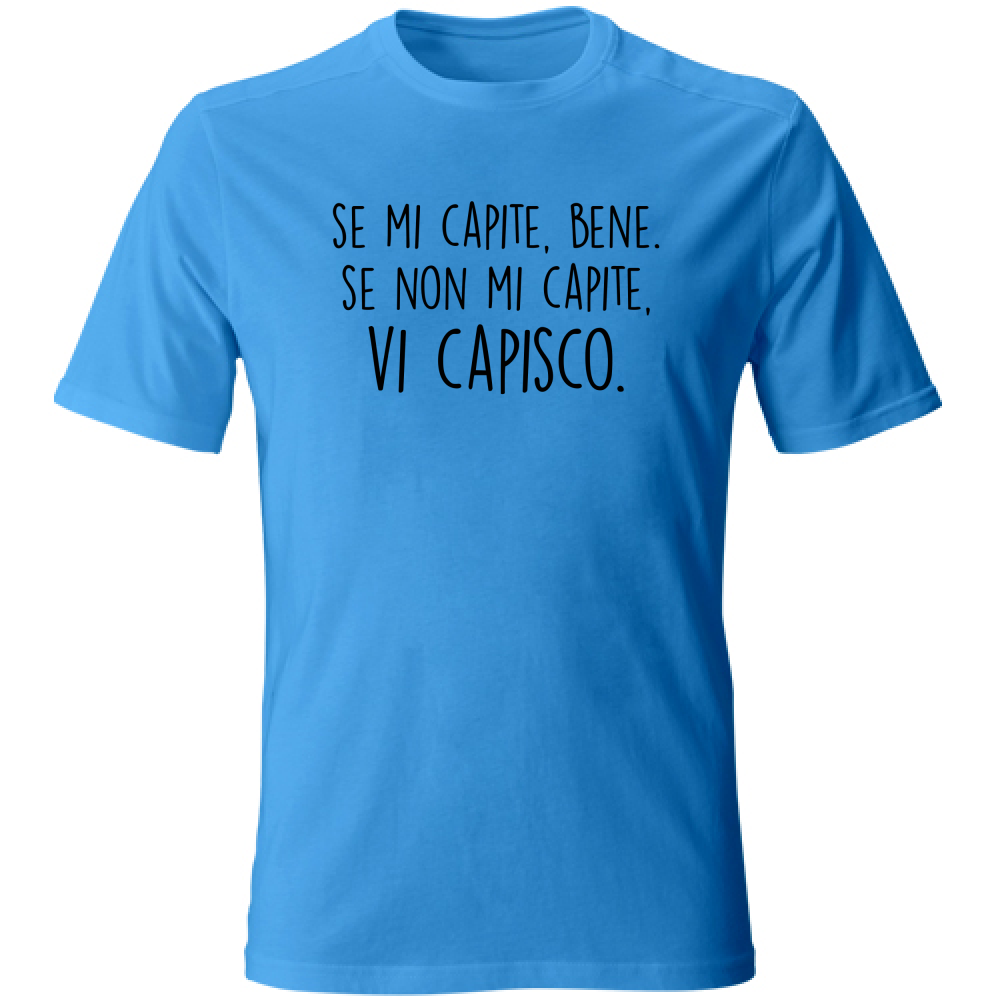 T-Shirt Unisex Vi capisco - Scritte Divertenti - Chiara