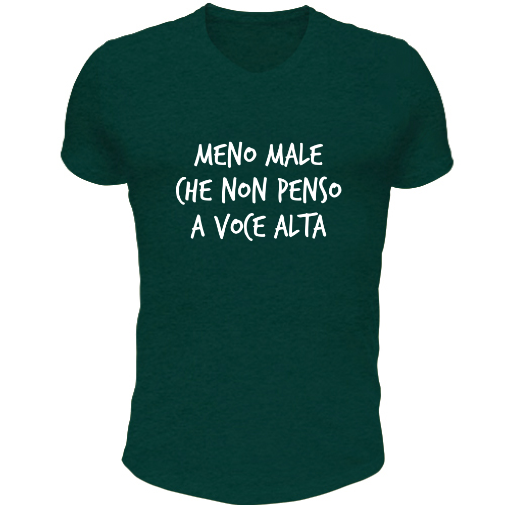 T-Shirt Unisex Scollo V A voce alta - Scritte Divertenti