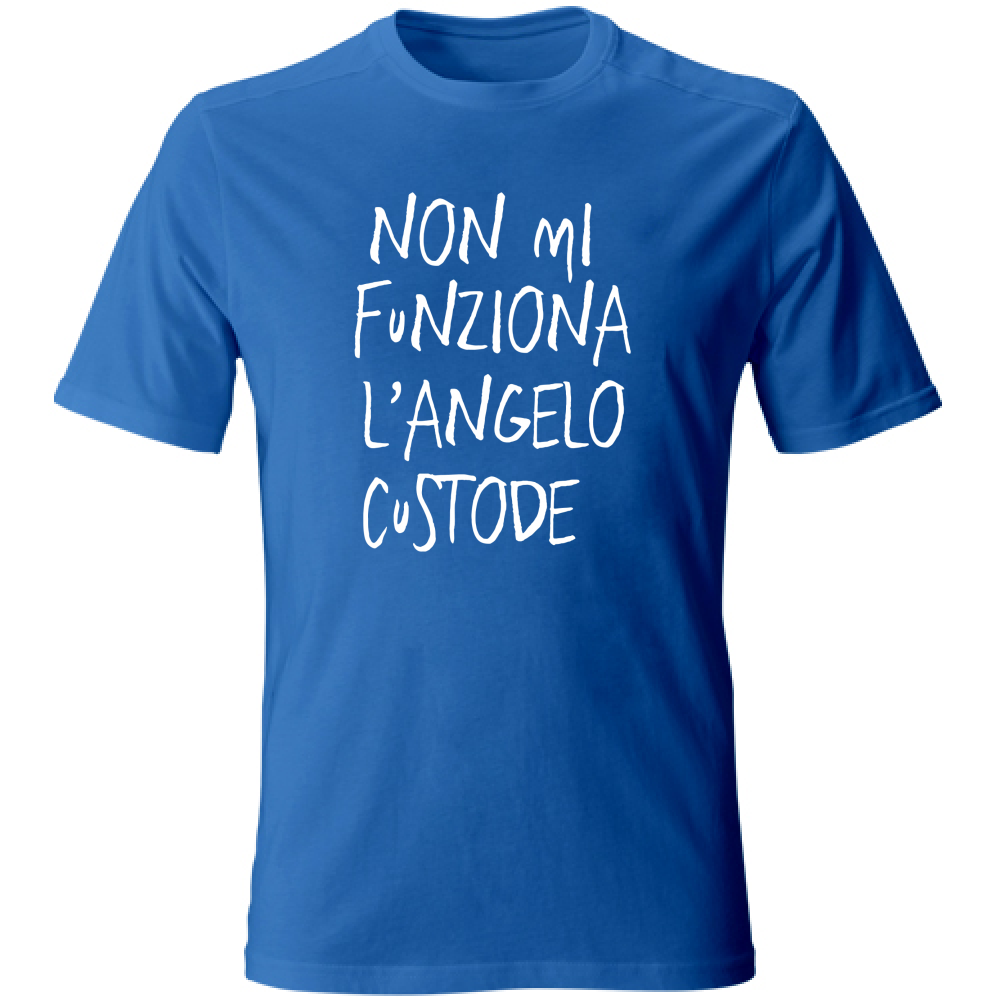 T-Shirt Unisex Large Angelo custode - Scritte Divertenti