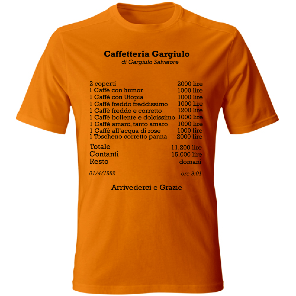 T-Shirt Unisex Caffetteria Gargiulo