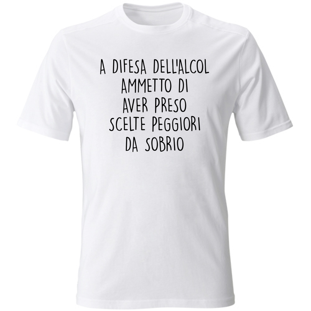 T-Shirt Unisex Scelte - Scritte Divertenti - Chiara