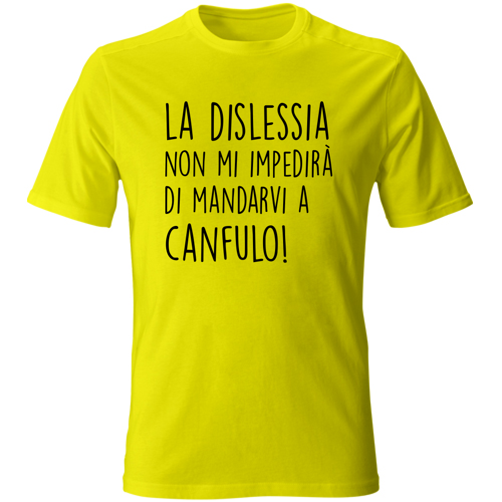 T-Shirt Unisex Canfulo - Scritte Divertenti - Chiara