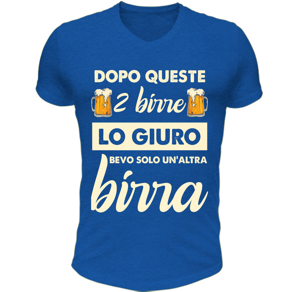 T-Shirt Unisex Scollo V 2 birre + 1 birra