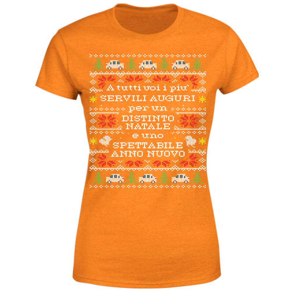 T-Shirt Donna Servili Auguri Natale