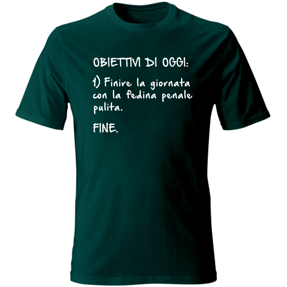 T-Shirt Unisex Obiettivi - Scritte Divertenti